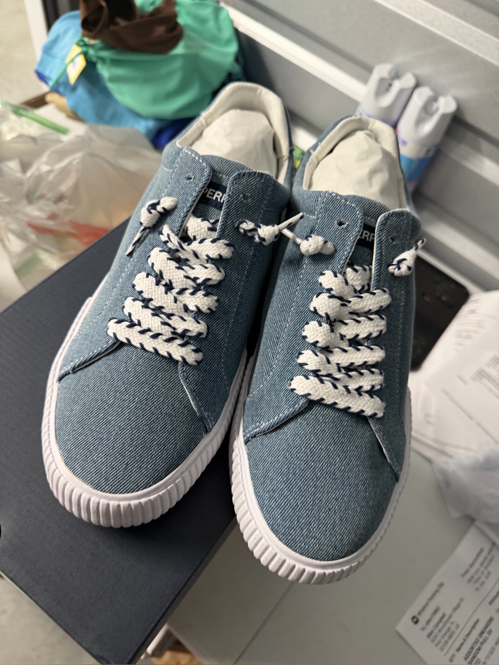 Sperry Denim/Denim Memory Foam Shoe Men’s Size 11, Bermuda Altt New Inbox